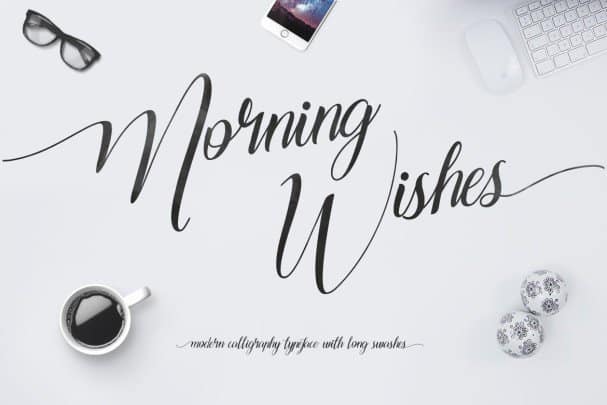 Best wishes font